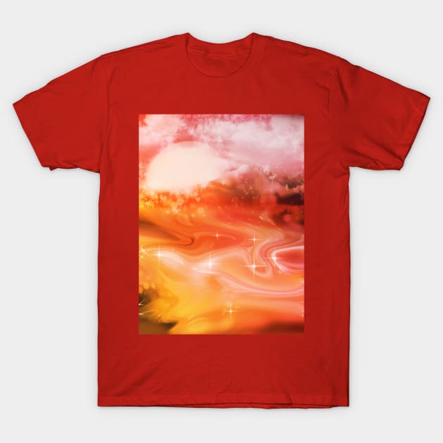 red fantasy world T-Shirt by cuisinecat